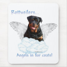 Ange de rottweiler tapis de souris