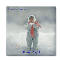 Ange d'hiver magnets