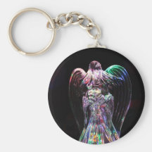 Ange en cristal porte-clé