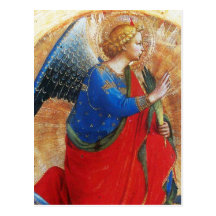 ANGE EN ROUGE ET LE BLEU D'OR CARTES POSTALES