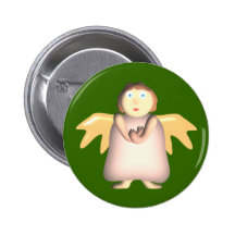 ange épais pêcher rouge badge
