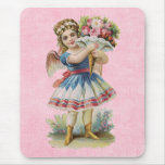 Ange floral victorien tapis de souris
