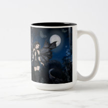 Ange foncé et séries foncées de nuit tasse