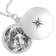 Ange gardant un enfant de fille pendentifs