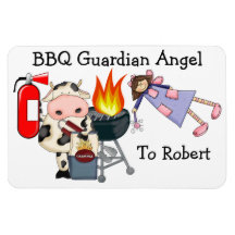 Ange gardien de BBQ - SRF Magnet En Vinyle