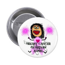 Ange gardien de cancer du sein badges
