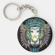 Ange gardien gothique Keychain de "Alaura" Porte-clé