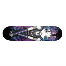 Ange observé gothique d'Ariel grand Emo Skateboards Personnalisés
