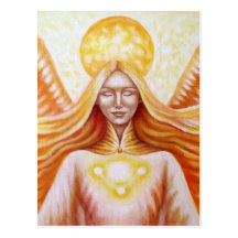 Ange solaire 01 (détail) carte postale