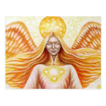 Ange solaire (détail paysage) carte postale