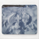Ange sur la neige tapis de souris