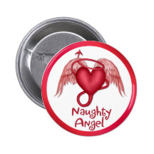 Ange vilain badges avec agrafe