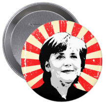 Angela Merkel Badge Avec Épingle