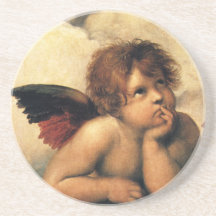 Anges de Sistine Madonna par Raphael Raffaello Dessous De Verre