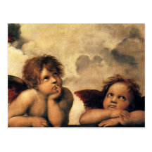 Anges de Sistine Madonna par Raphael Sanzio Cartes Postales
