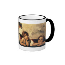 Anges de Sistine Madonna par Raphael Sanzio Tasse