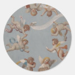 Anges lunatiques d'ange de la Renaissance Autocollant