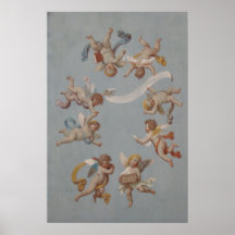 Anges lunatiques d'ange de la Renaissance Posters