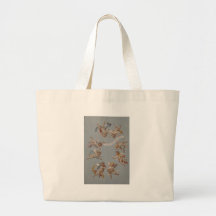 Anges lunatiques d'ange de la Renaissance Sacs De Toile