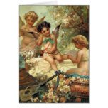 Anges musicaux par Zatzka, Noël victorien Cartes De Vœux