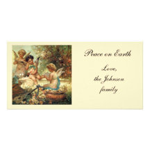 Anges victoriens de musique par Hans Zatzka Photocartes