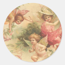 anges vintages adhésifs