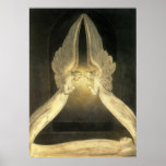 Anges vintages de religion de christianisme priant affiche