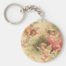 anges vintages porte-clés