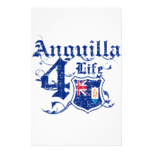 Anguilla pendant la vie papiers à lettres