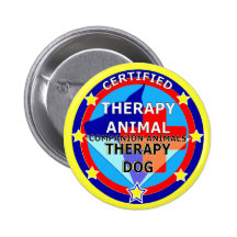 ANIMAL CERTIFIÉ DE THÉRAPIE - CHIEN DE THÉRAPIE BADGES