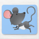 Animal mignon mammifère de bande dessinée de ronge tapis de souris