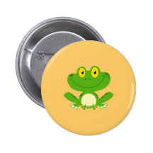 Animal mignon vert amphibie de bande dessinée de g pin's