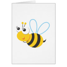 Animaux - abeille carte de vœux