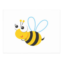 Animaux - abeille carte postale