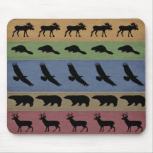 Animaux d'Adirondack Tapis De Souris