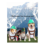 Animaux familiers drôles Oktoberfest Cartes Postales