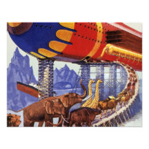 Animaux sauvages de la science-fiction de l'arche  invitations
