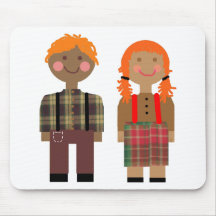 Ann et Andy Raggedy Tapis De Souris