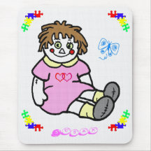 Ann Raggedy Mousepad nommé Tapis De Souris