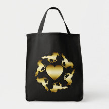 ANNEAU DE CHEVAUX D'OR SAC FOURRE-TOUT