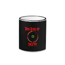 Anneau rouge de tasse de la mort