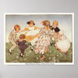 Anneau-UN-Rond une copie de comptine de Rosie Posters