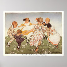 Anneau-UN-Rond une copie de comptine de Rosie Posters