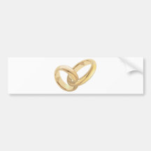 Anneaux de mariage autocollants pour voiture
