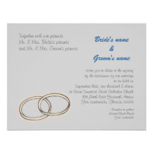 Anneaux de mariage invitations