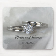 Anneaux de mariage Mousepad Tapis De Souris