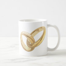 Anneaux de mariage mugs à café