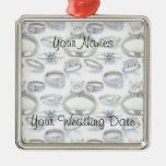 Anneaux de mariage ornements