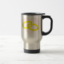 Anneaux de mariage tasses à café