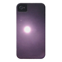 Anneaux pourpres autour de pleine lune coque iPhone 4 Case-Mate